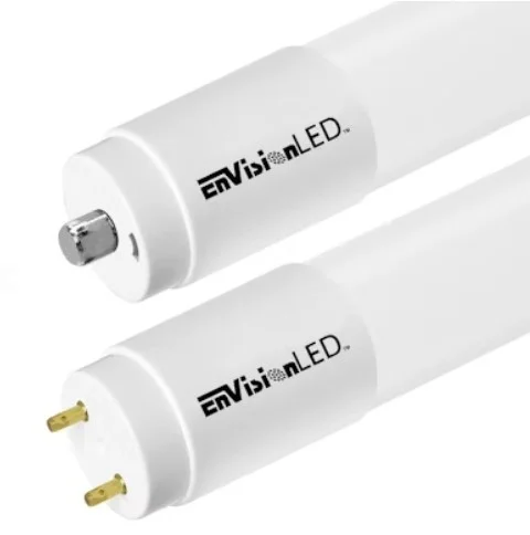 EnVisionLED LED-T8-DF-GL-8FT-42W-50K – 8′ T8 2-Piece Fit Tubes – 42W – 5000K – 120-277V – 2 4FT Pieces – White