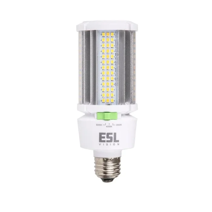 ESL Vision ESL-CL-0918W-53050-S-M CL LED Lamp, E26 Base, Selectable Wattage (9W/12W/18W), Up to 2615 Lumens, Selectable CCT (3000K/4000K/5000K)