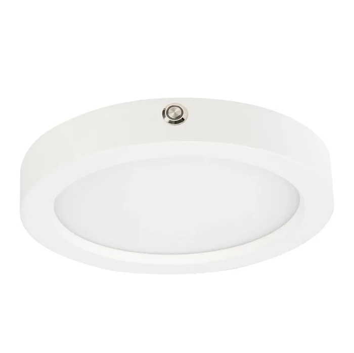 ESL Vision ESL-DDSK-R7-14W-12750-EMG 7″ Round Decorative LED Disk with Built-In EMG, 120 VAC, 14W, Selectable CCT (2700K/3000K/3500K/4000K/5000K), White