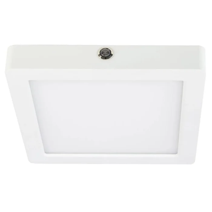 ESL Vision ESL-DDSK-S9-20W-12750-EMG 9″ Square Decorative LED Disk with Built-In EMG, 120 VAC, 20W, Selectable CCT (2700K/3000K/3500K/4000K/5000K), White