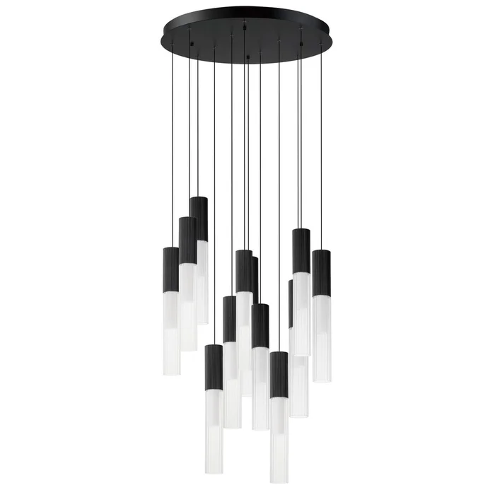 ET2 E11019-144BK Reeds LED Pendant, Black