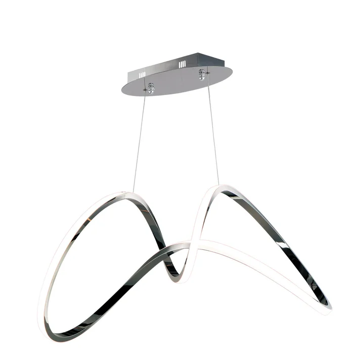 ET2 E20455-BC Perpetual LED Pendant, Black Chrome