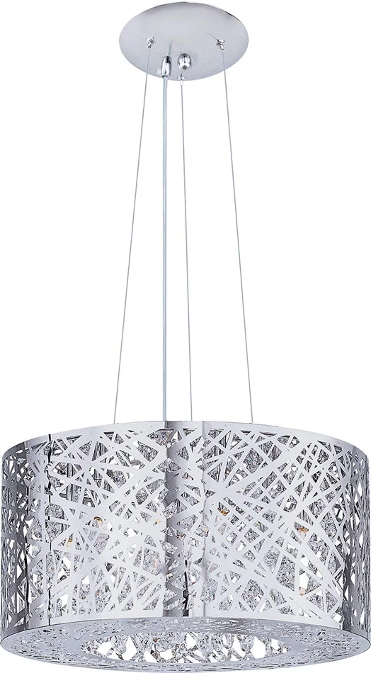 ET2 E21309-10PC Inca 7-Light Multi-Light Pendant, Polished Chrome Finish with Bulbs Included