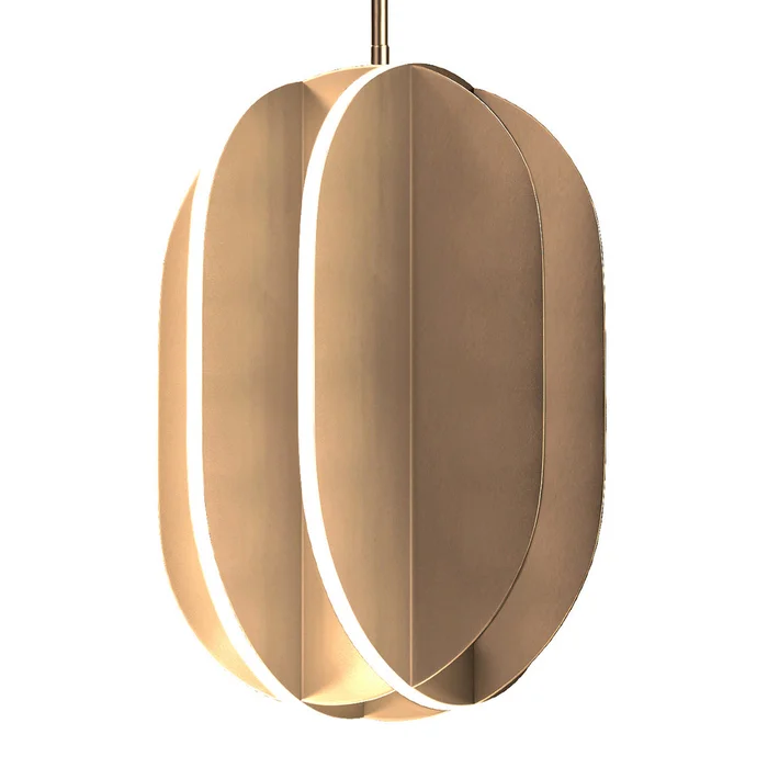 ET2 E21486-SBR Interval LED Pendant, Satin Brass