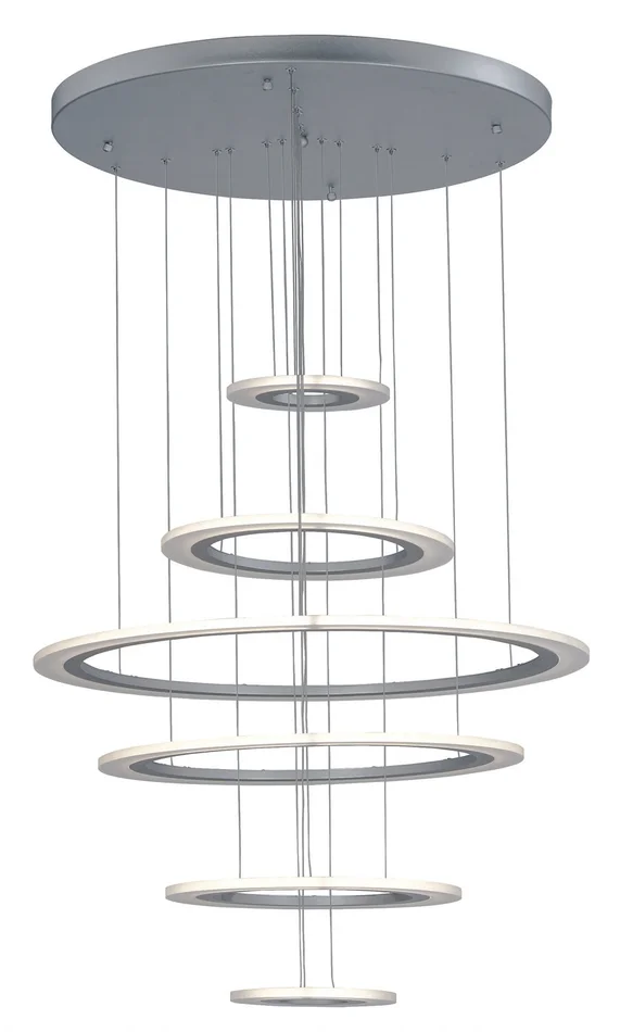ET2 E22664-11MS Saturn II LED LED Pendant, Matte Silver