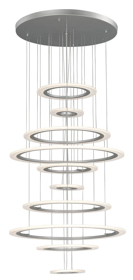 ET2 E22665-11MS Saturn II LED LED Pendant, Matte Silver