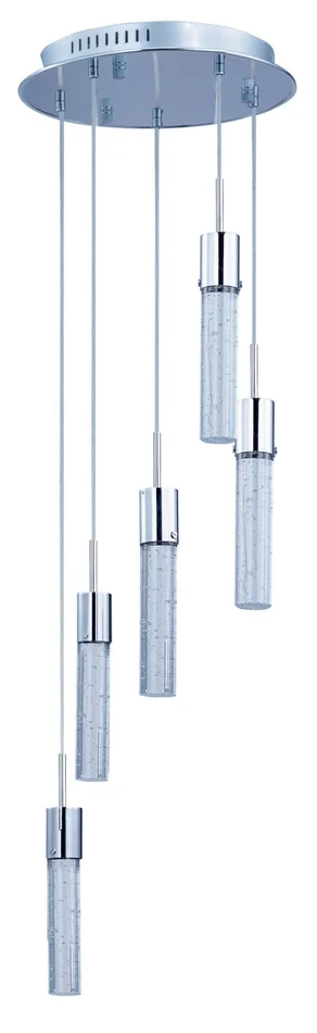 ET2 E22775-91PC Fizz IV LED Pendant, Polished Chrome