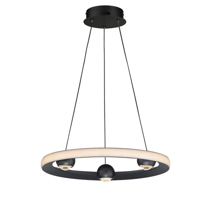ET2 E23511-BK Nodes LED Pendant, Black