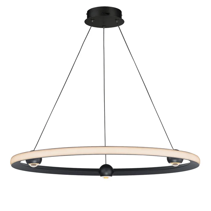 ET2 E23513-BK Nodes LED Pendant, Black