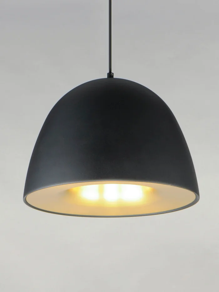 ET2 E24914-BKSBR Fungo LED Pendant, Black / Satin Brass