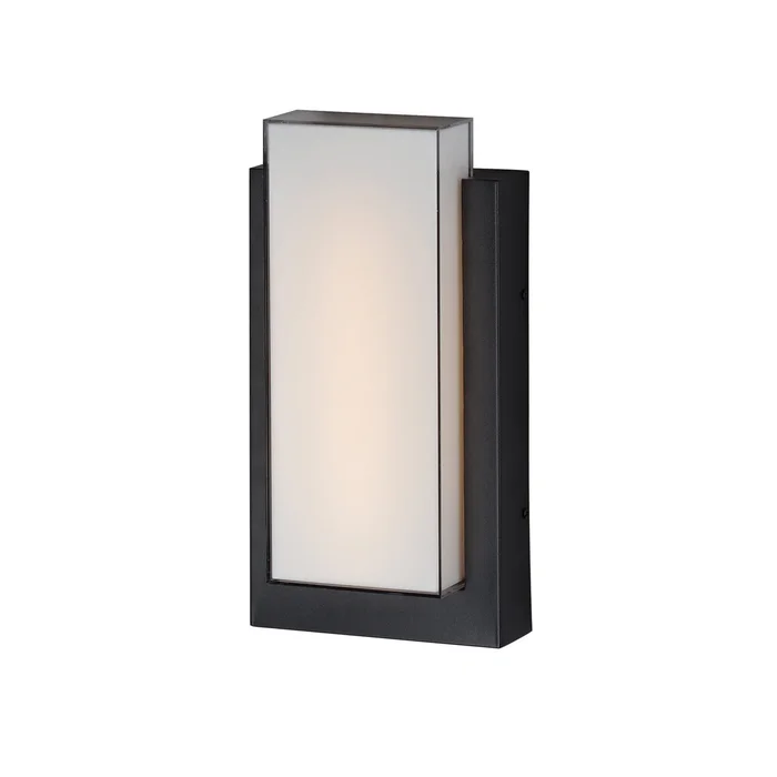ET2 E30182-01BK Tower LED Outdoor Wall Sconce, Black