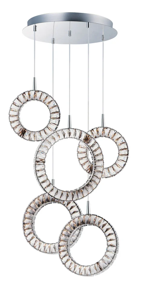 ET2 E30567-20PC Charm LED Pendant, Polished Chrome