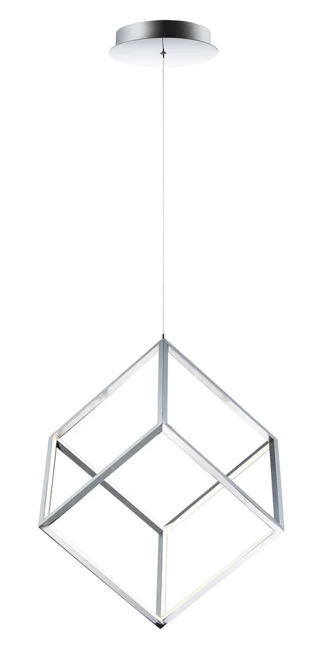 ET2 E30582-PC 4 Square LED Pendant, Polished Chrome