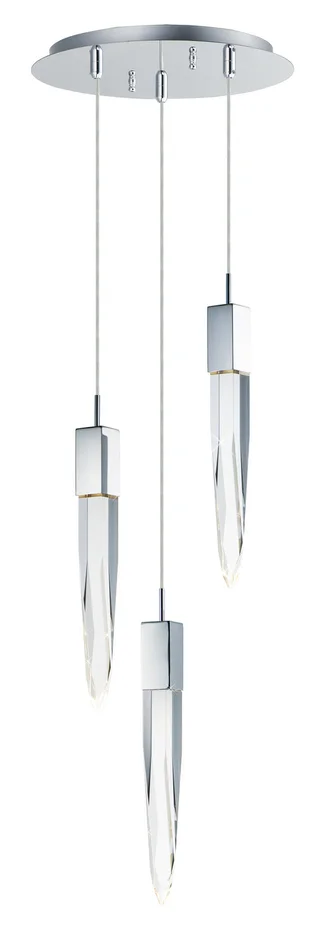 ET2 E31243-20PC Quartz LED Pendant, Polished Chrome