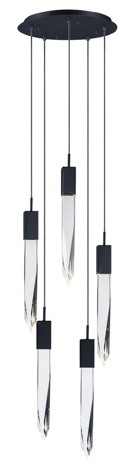 ET2 E31244-20BK Quartz LED Pendant, Black