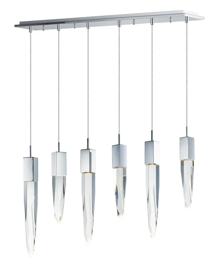 ET2 E31245-20PC Quartz LED Pendant, Polished Chrome