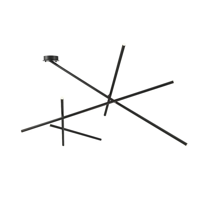 Eurofase Lighting 36249-015 Crossroads 57″ Indoor LED Ceiling Mount, 9W, 590 Lumens, 3000K, Black