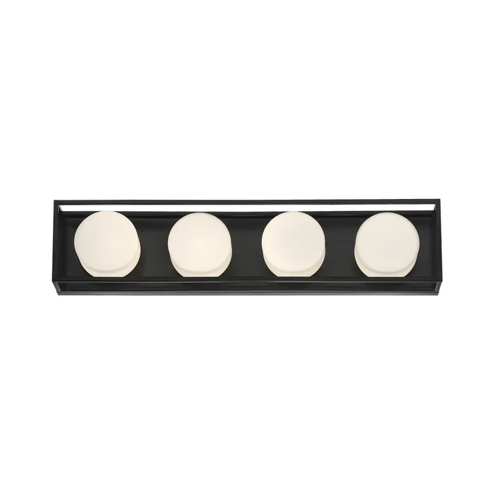 Eurofase Lighting 39334-039 Rover 4-Light LED Bathbar, 10W, 1300 Lumens, 3000K, Black