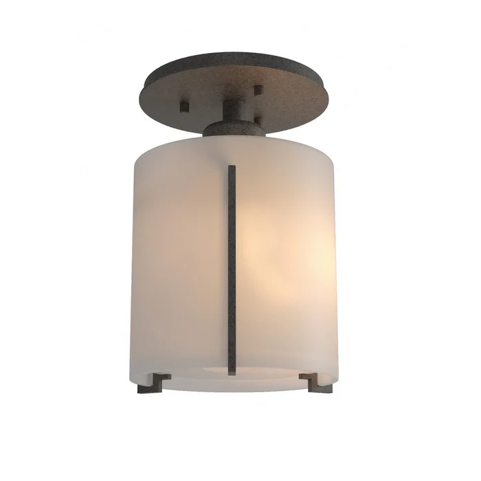 Exos Glass One Light Semi-Flush Mount in Natural Iron (39|123775-SKT-20-GG0140)