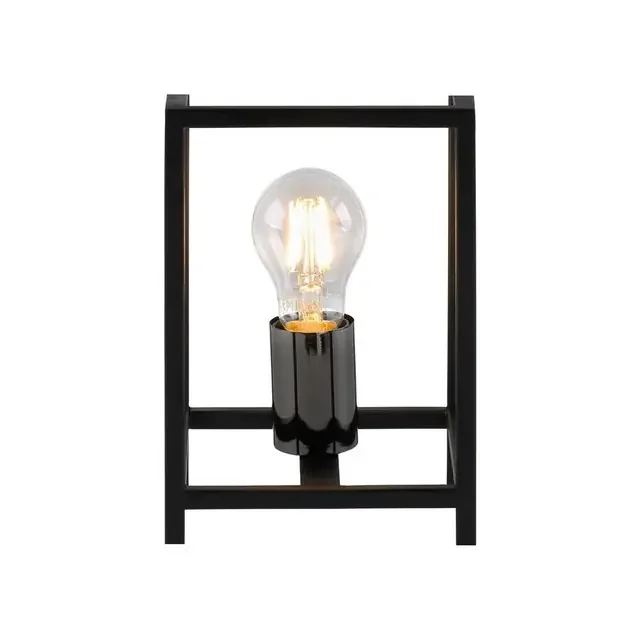 FABIO Black Sqaure Frame Table Lamp