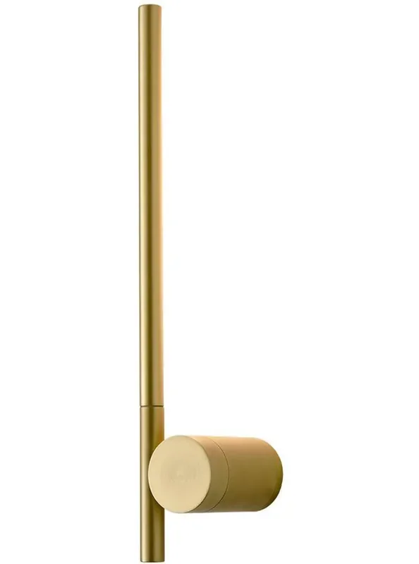Fabula Satin Brass Adjustable Backlit LED Slimline Wall Spotlight