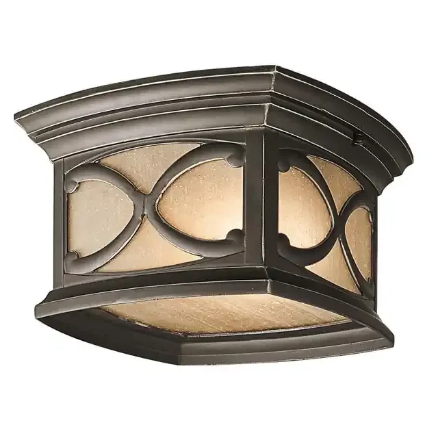 Fanceasi 2 Light Olde Bronze IP44 Ceiling Light