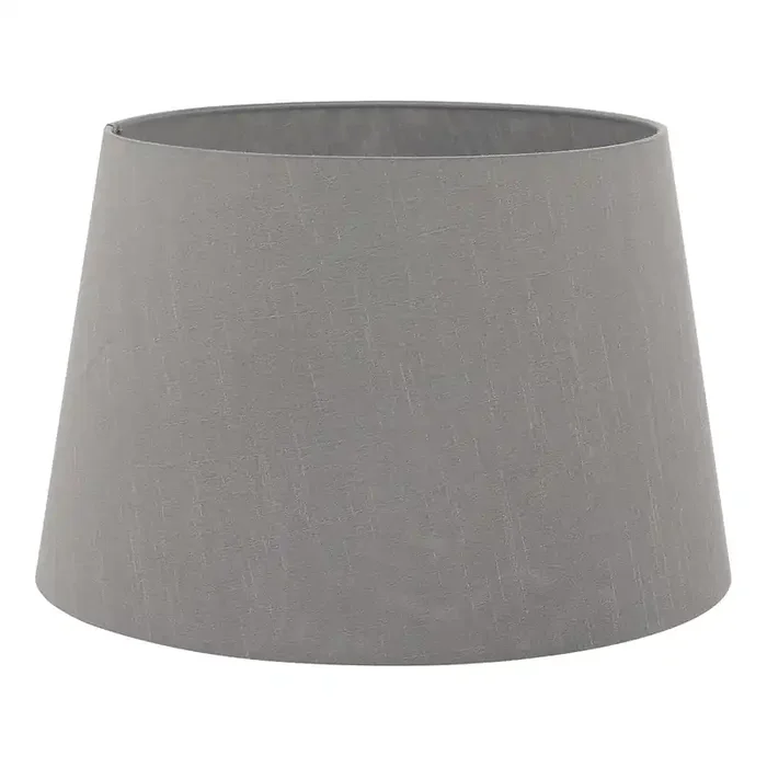 Faux Silk Tapered Drum Shade 45cm – Grey (0183CEZ1839)