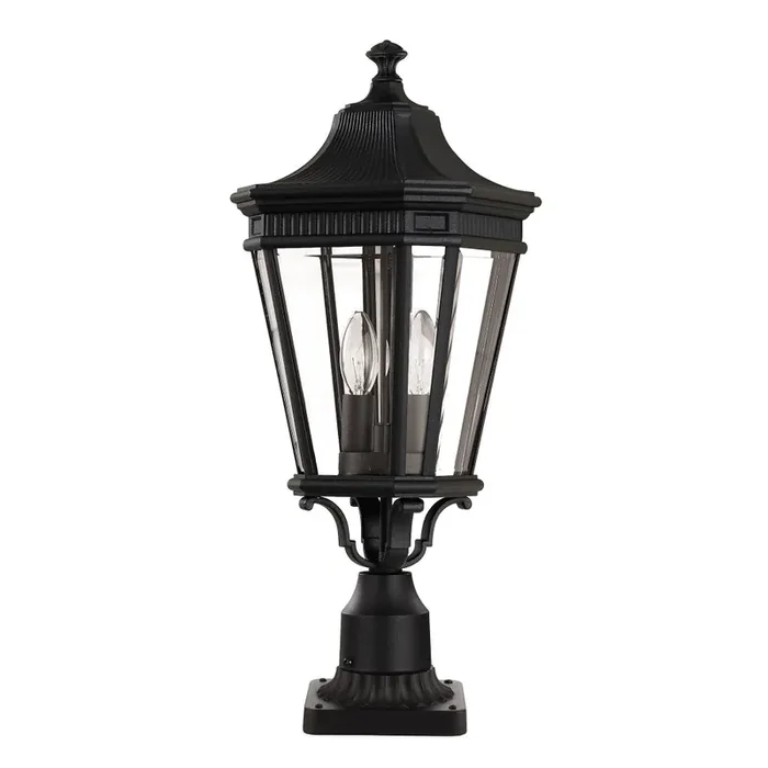 Feiss FE-COTSLN3-M-BK Cotswold Lane Black Medium Pedestal Lamp