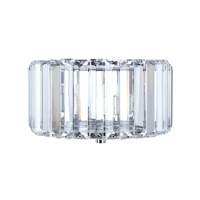 Fernhurst Polished Chrome Glass Wall Light