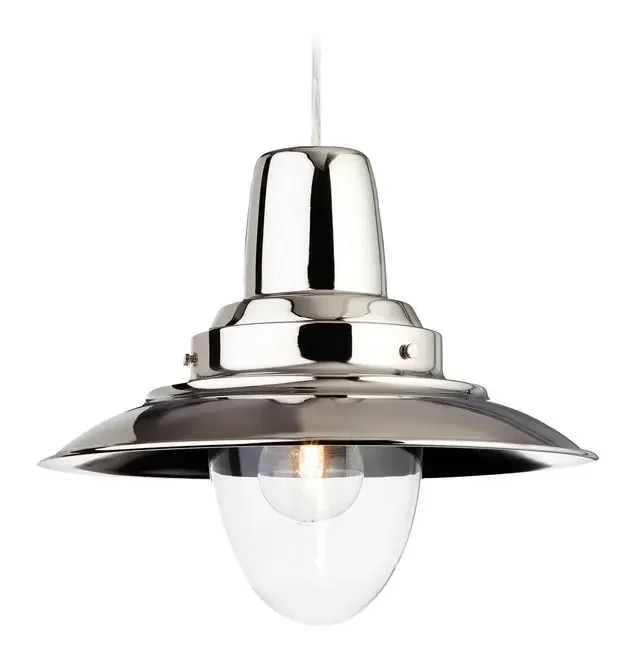 Fisherman Chrome with Clear Glass Pendant Light