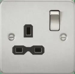 Flat Plate 1g Switched Socket