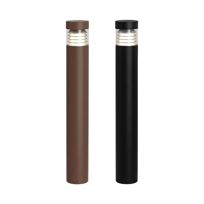 Flat Top Modular Bollard System, 3000 Lumen Max, Wattage and CCT Selectable, 120-277V, Black or Bronze Finish