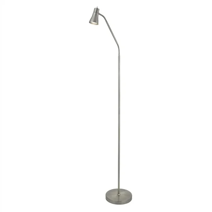 Flexi Head Floor Lamp – Satin Silver (0483JOL1007SS)