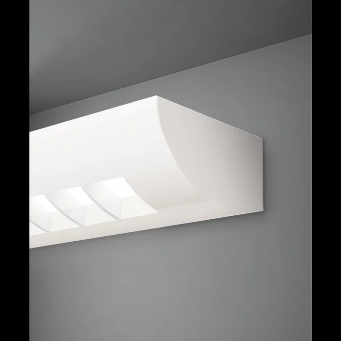 Fluorescent Parabolic Louver Wall Light
