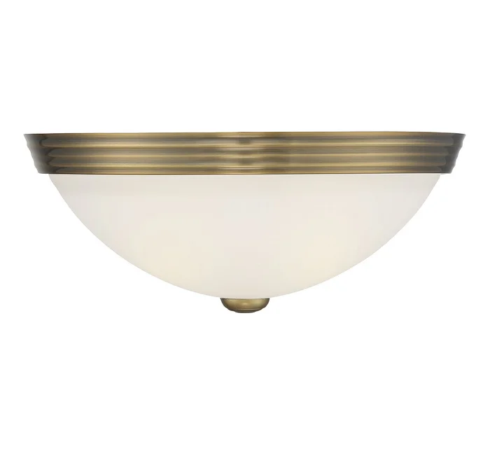 Flush Mount Two Light Flush Mount in Warm Brass (51|6-780-13-322)