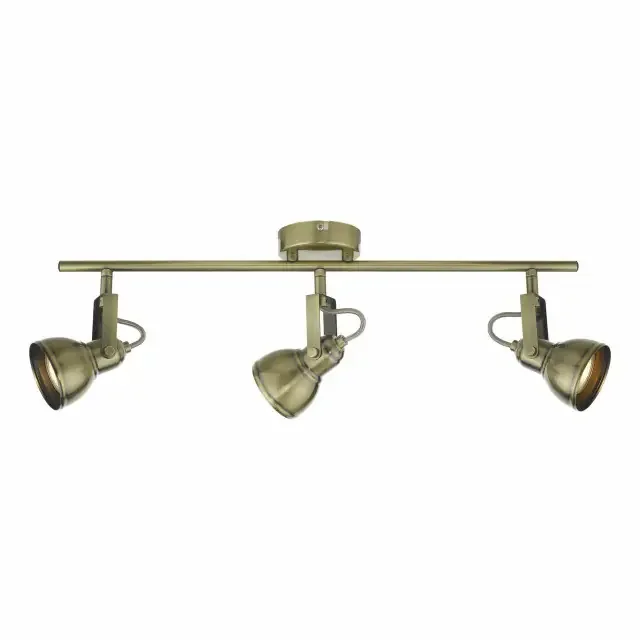 Fothergill 3 Light Antique Brass Spotlight