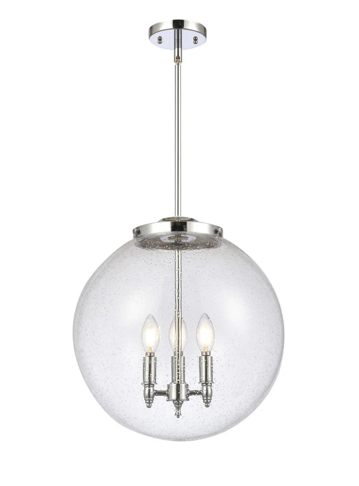 Franklin Restoration LED Pendant in Polished Chrome (405|221-3S-PC-G204-16-LED)