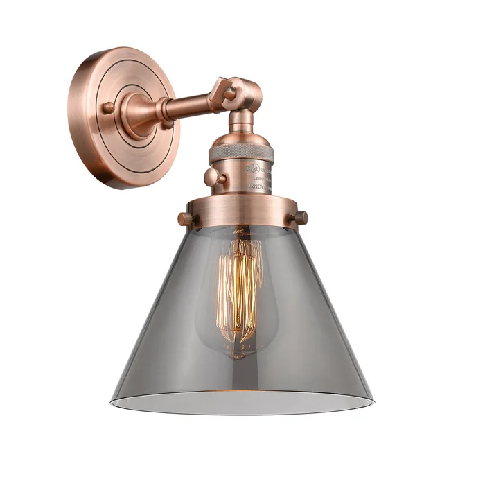 Franklin Restoration LED Wall Sconce in Antique Copper (405|203SW-AC-G43-LED)