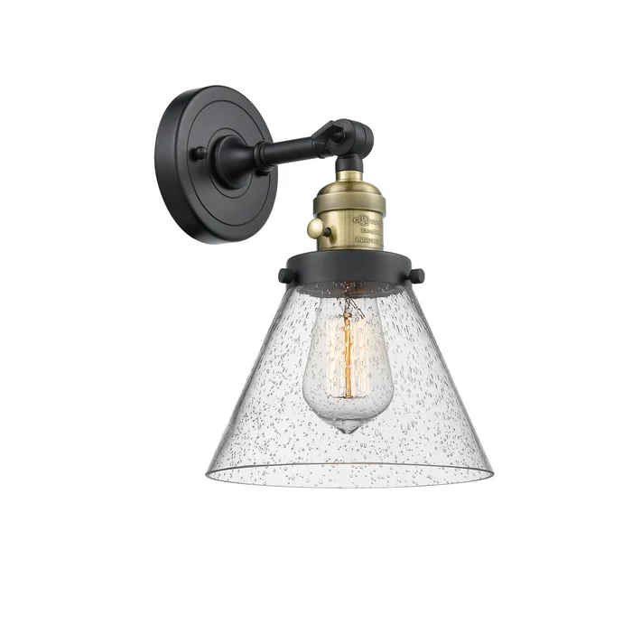 Franklin Restoration LED Wall Sconce in Black Antique Brass (405|203SW-BAB-G44-LED)