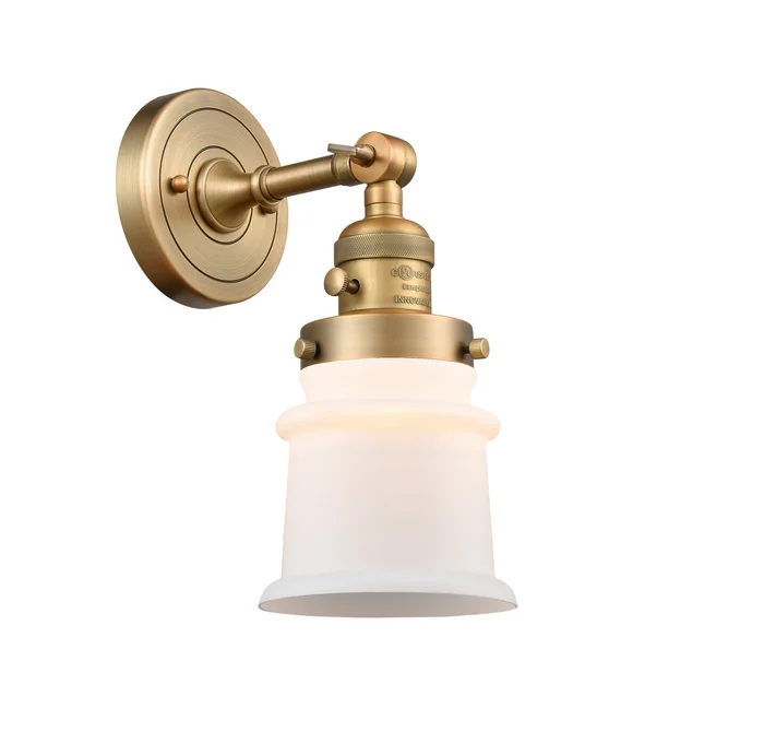 Franklin Restoration LED Wall Sconce in Brushed Brass (405|203SW-BB-G181S-LED)
