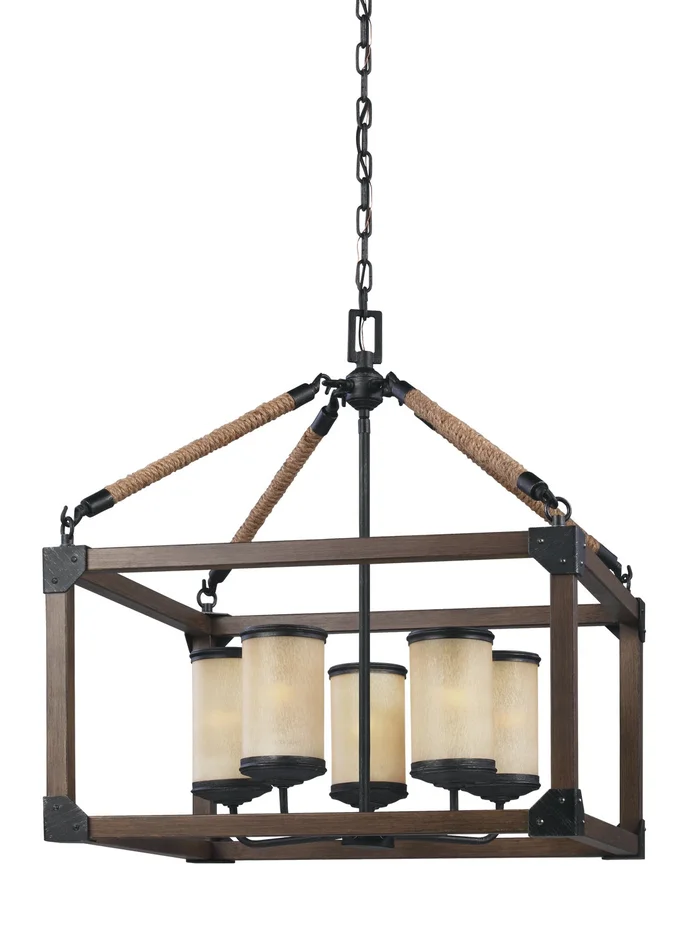 Generation Lighting 3113305-846 Dunning Five Light Chandelier, Stardust