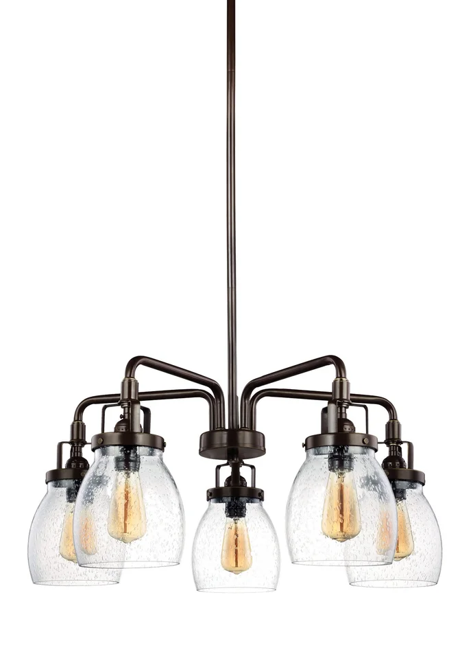 Generation Lighting 3114505-710 Belton Five Light Chandelier, Bronze