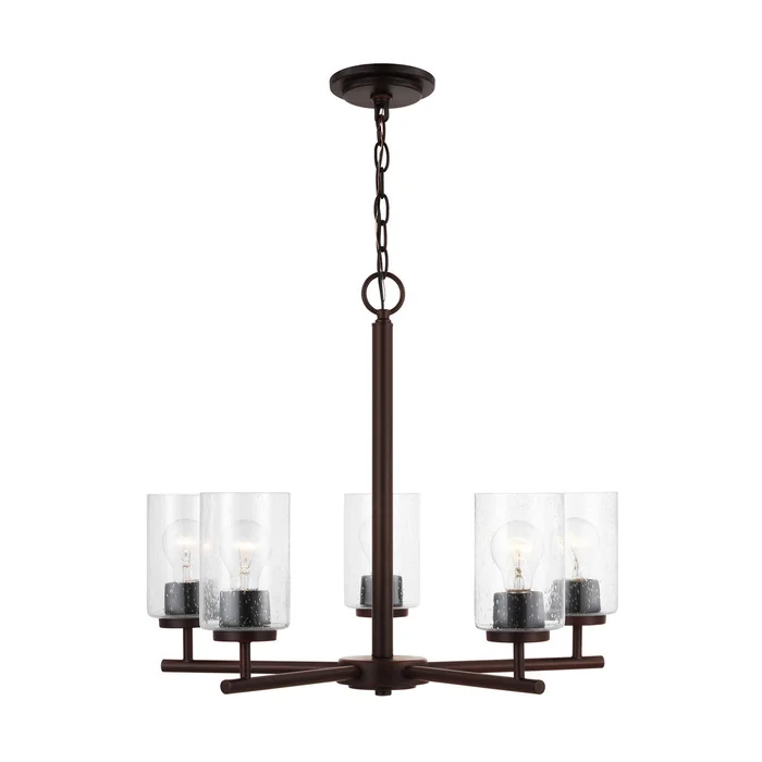 Generation Lighting 31171-710 Oslo Five Light Chandelier, Bronze