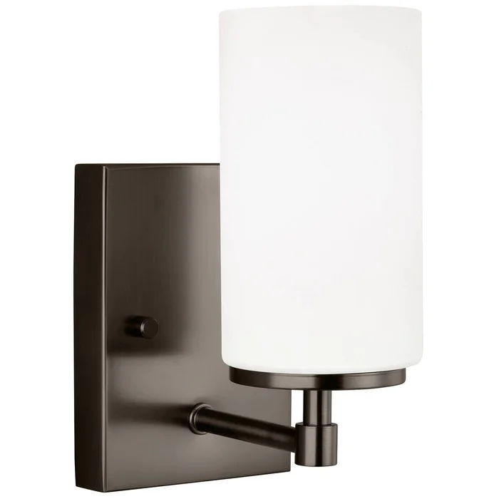 Generation Lighting 4124601-778 Alturas One Light Wall / Bath Sconce, Brushed Oil Rubbed Bronze