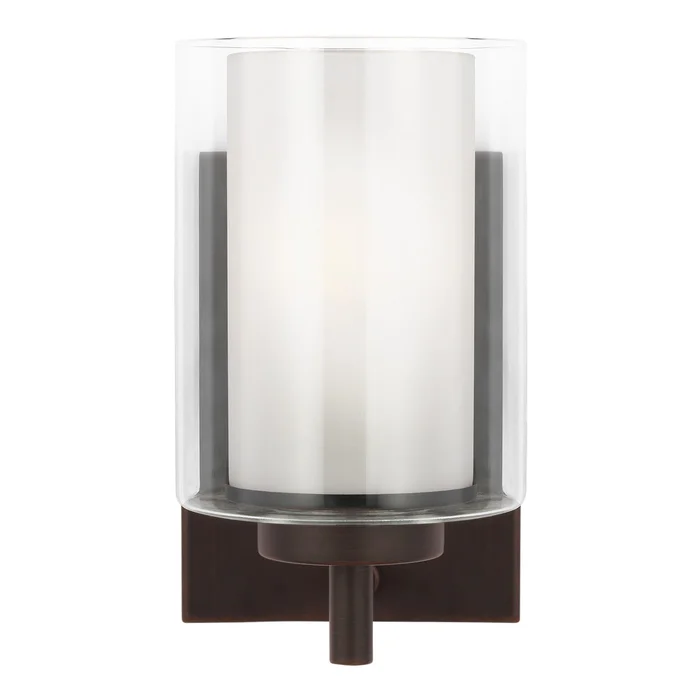 Generation Lighting 4137301-710 Elmwood Park One Light Wall / Bath Sconce, Bronze