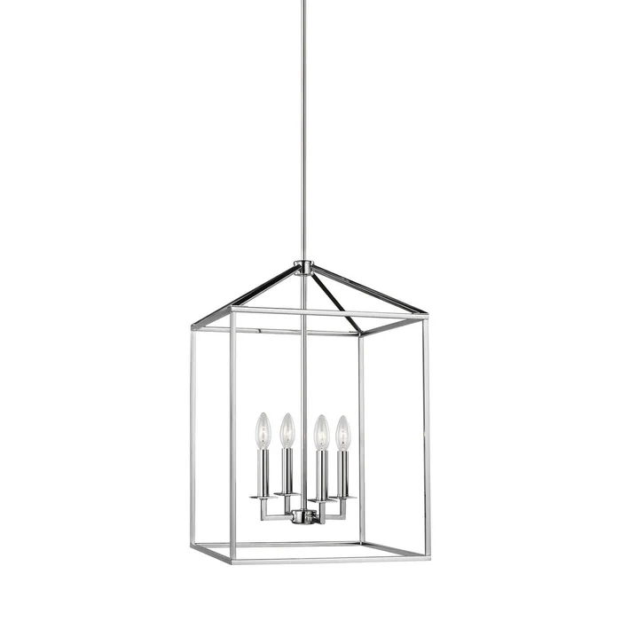 Generation Lighting 5115004-05 Perryton Four Light Hall / Foyer Pendant, Chrome