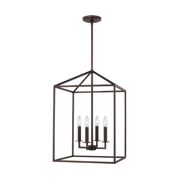 Generation Lighting 5115004-710 Perryton Four Light Hall / Foyer, Bronze