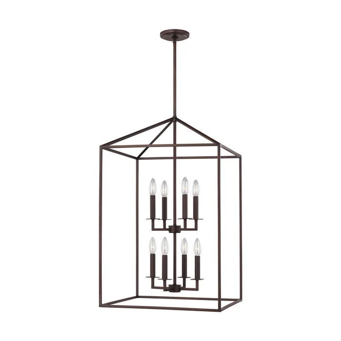 Generation Lighting 5115008EN-710 Perryton Eight Light Hall / Foyer, Bronze