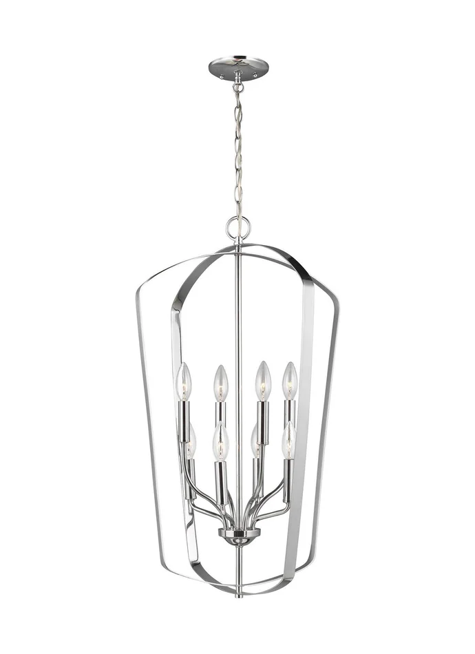 Generation Lighting 5134908EN-05 Romee Eight Light Hall / Foyer, Chrome