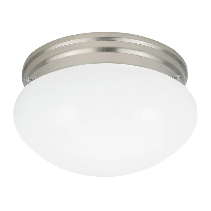 Generation Lighting 5328EN3-962 Webster Two Light Flush Mount, Brushed Nickel